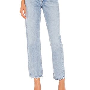 Agolde Light Blue Straight Leg Jeans